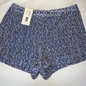 Blue patterned shorts